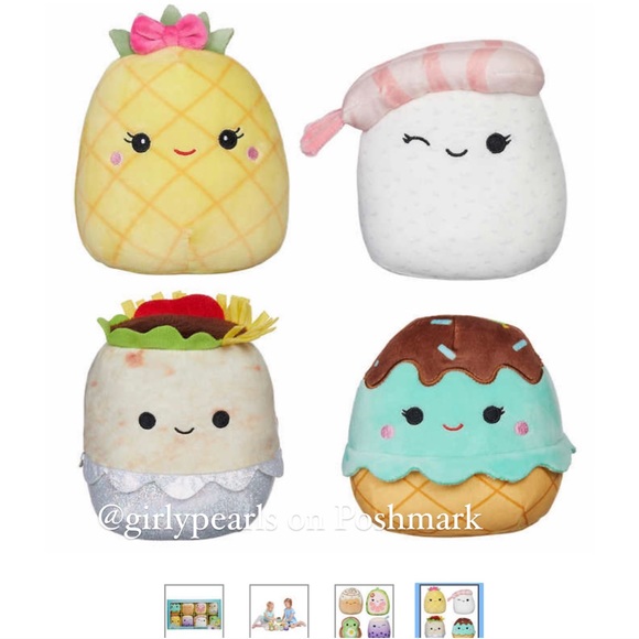 8 Mini Squishmallows 5" NEW Boba/ Bubble Tea, Sushi, Burrito, Avocado Toast - Picture 4 of 4